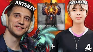 ARTEEZY on TERRORBLADE vs TOP 2 RANK 23SAVAGE in THIS GAME!