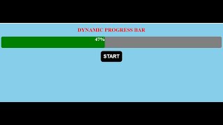 Dynamic Progress Bar using HTML CSS and JAVASCRIPT