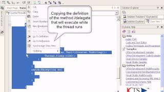 C# NET Mutithreading : Counter thread example