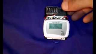 Pedometer as Picaxe Pulse/Event Counter