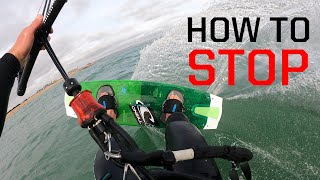 How to slow down / stop kitesurfing