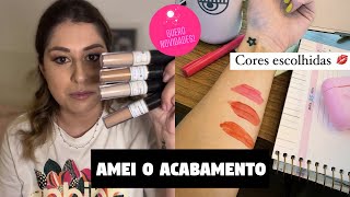 CORRETIVO JESSICA MAKE, LIP TINT LUV BEAUTY E + QUERO NOVIDADES