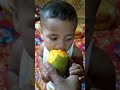 মজার আম স্বাদ করে খাচ্ছে আদিয়ান। cutebaby babyeatingmango babyboy আম মাশাআল্লাহ্ viralshorts