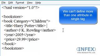 XML 8 xml attributes | how to learn xml programming language, web designing html