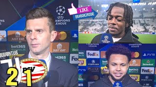 Juve vs Psv 2-1. Interviste post gara di Mbangula, McKennie e Motta