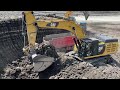 Caterpillar 352F Excavator Loading Mercedes & MAN Trucks - Ascon Ltd