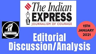 15th January 2021 | Gargi Classes Indian Express Editorial Analysis/Discussion