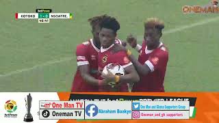 Isaac Oppong scores second goal for Asante Kotoko. Asante Kotoko 2 : 0 Nsoatreman FC