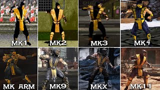 Mortal Kombat - Scorpion Graphics Evolution (1992 - 2020) 1080p 60FPS