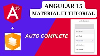 Angular material Autocomplete | load data from API & Filtering |Angular 15 - Material UI Tutorial