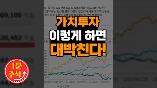 이런 가치투자가 앞으로 대박 터집니다! 가치투자는 무조건 이렇게 하세요 [1분주식] #shorts