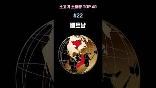 전세계 국가별 소고기 소비량 TOP 40