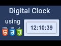 Digital Clock using JavaScrip- JS DOM- A2B-The Coder