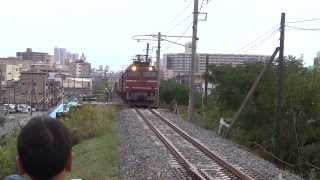 EF81-717号機　赤川鉄橋通過