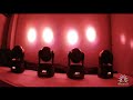 mini cabeza robotica beam led rgbw laser multipuntos firefly