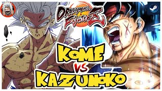 DBFZ Kazunoko vs Kome (A21LC, Gotenks, GokuUI) vs (Bardock, Black, Zamasu) 1.38