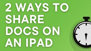 Sharing files on Google Docs for iPad, step by step (2 easy ways!)