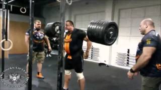 Mikhail Koklyaev - 310kg / 683 lbs Handless squat compilation front \u0026 side views