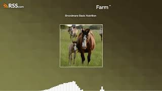 Broodmare Basic Nutrition