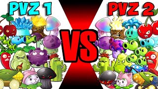 Team PvZ 1 vs PvZ 2 - Who Will Win? - PvZ 2 Team Plant vs Team Plant