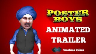 Poster Boys | Bollywood Animated Trailer | Sunny Deol | Bobby Deol | Shreyas Talpade | CrashingCubes