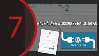 #7. Lecke: Navigálás a WordPress hátoldalán