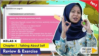 Talking About Self (Review and Exercise) | Materi Bahasa Inggris kelas 10