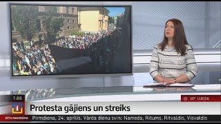 Protesta gājiens un streiks