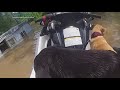 North Texas officer riding a jet ski rescues a man and dogs from flooded waters