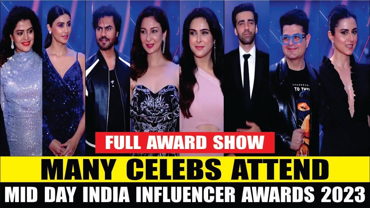 Mid-Day India Influencer Awards 2023 | Full Event | Palak Muchhal ...