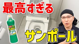 【最高すぎ】便器の尿石落としだけじゃもったいない！サンポールで丸ごとトイレ掃除！