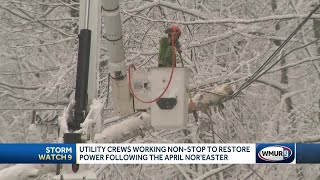 Thousands of New Hampshire utility customers without power following April Nor'easter