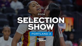 Women's 2024 NCAA tournament bracket - Portland 3
