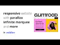 Build a responsive website in Webflow | Parallax Animations, Infinite Marquee, and more