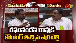 Minister Errabelli Dayakar Rao Gives Counter to MLA Raghunandan Rao in Assembly Budget Sessions |Ntv