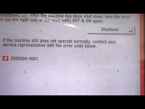 Fixing Cannon Ir3045 Error Code E000024 0001 Youtube