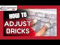 HOW TO Adjust Bricks During Installation - Speedymason Basement Remodel