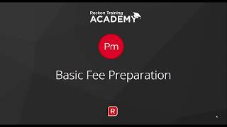 PM Basic Fee Preparation