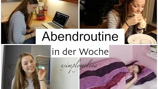 Meine ABENDROUTINE in der Woche | xsimplymelina