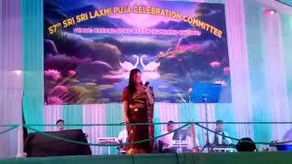 Jilina Boro, Guwahati Sari Bodo song performance at Rabang BoroBazar//