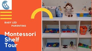 Montessori Shelf Tour for 14 - 16 month babies | Each montessori activity explained in detail