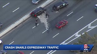 Several injured in multi-car crash on Southeast Expressway
