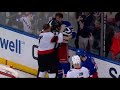 igor shesterkin vs brady tkachuk fight rangers vs senators fight