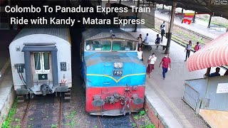 Morning Colombo To Panadura Express Train Ride With Kandy - Matara Express Train