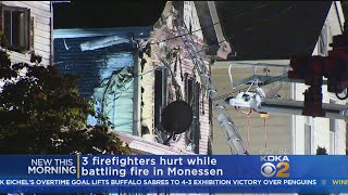 3 Firefighters Injured Battling Fire In Monessen