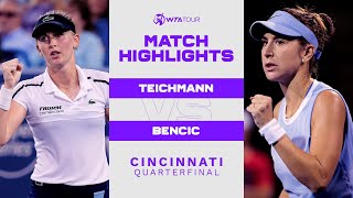 Jil Teichmann vs. Belinda Bencic | 2021 Cincinnati Quarterfinal | WTA Match Highlights