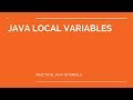 Java - Local Variables