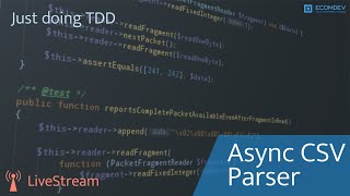 Building async CSV parser #tdd #async #php