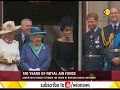 Queen pays tribute to mark 100 years of Britain's Royal Air Force