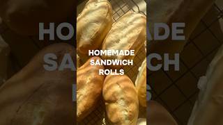 Homemade Sandwich Rolls #recipe #homemadebread #baking #food #bread #sandwich